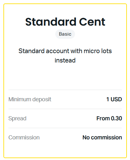 Standart Cent Account